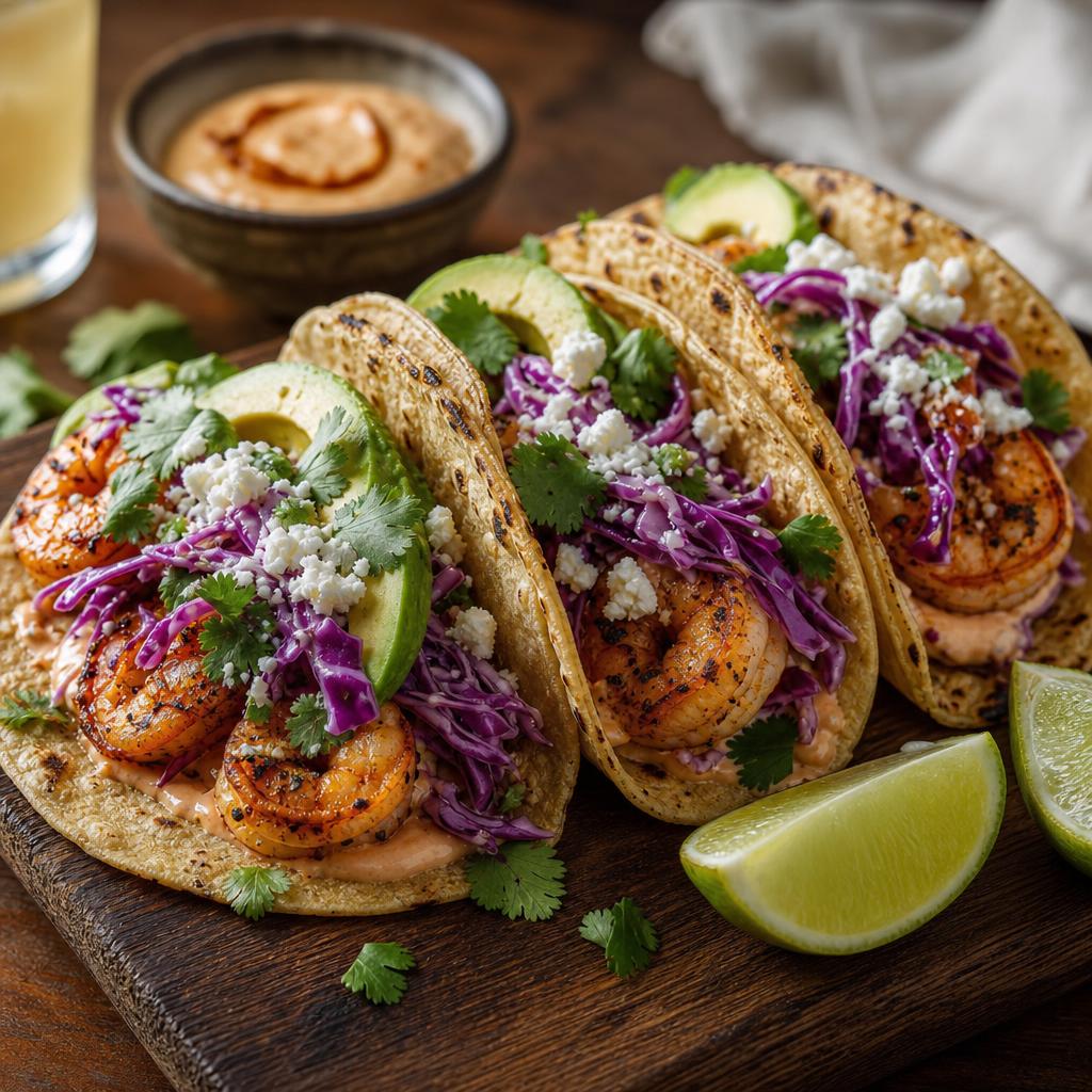 Shrimp tacos…yum!